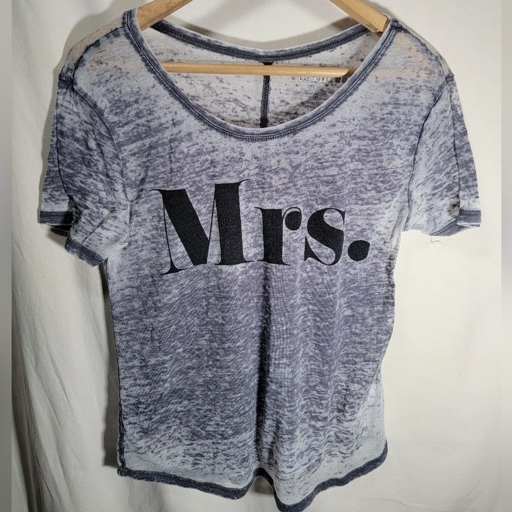 Woman's size XS Mrs. semi-sheer t-shirt by stranded in good condition.